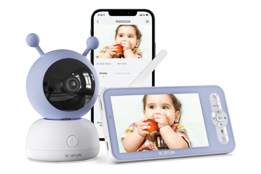 BOIFUN Baby Monitor, 360° AI Detection & Alarm