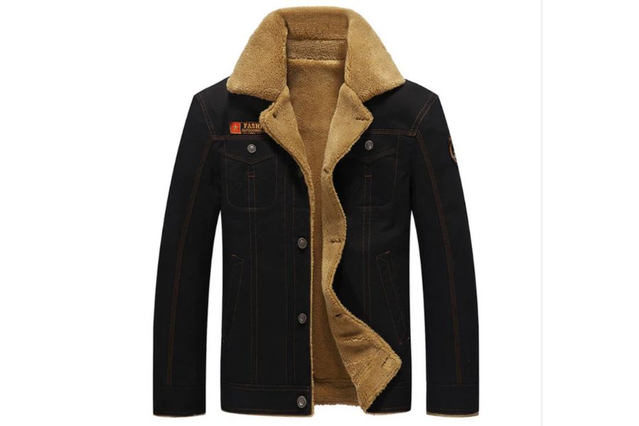 Men's Pilot M1 Fur Lined Collared Winter Jacket