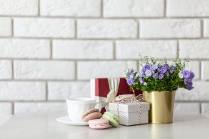 a gift subscription box on table