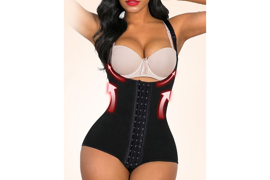 Body Shaper Slimming Open Bust Bodysuit Firm Control Shapewear