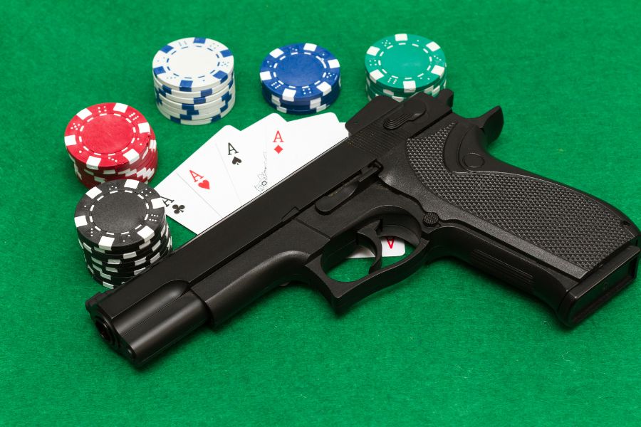 Concept of illegal online gambling activities