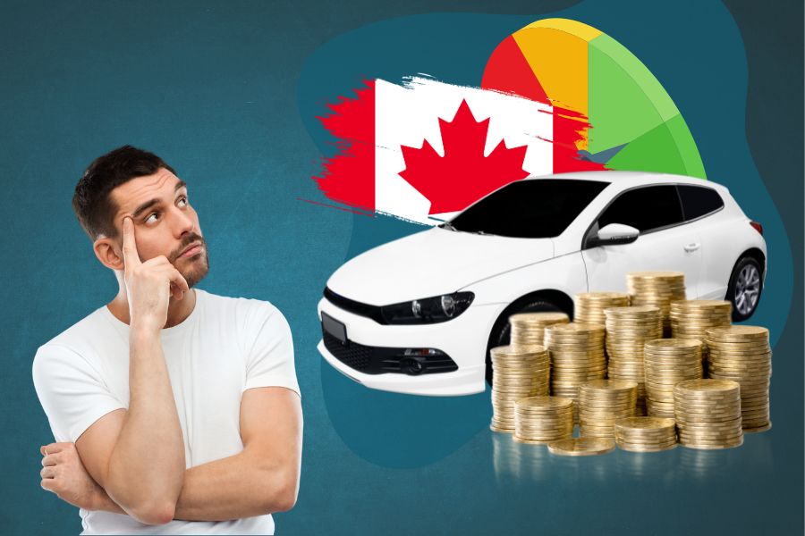 Man thinking about car loan in Canada