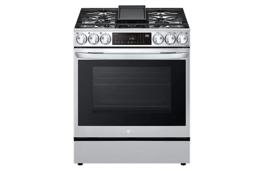 LG - 6.3 cu. ft Gas Range in Stainless