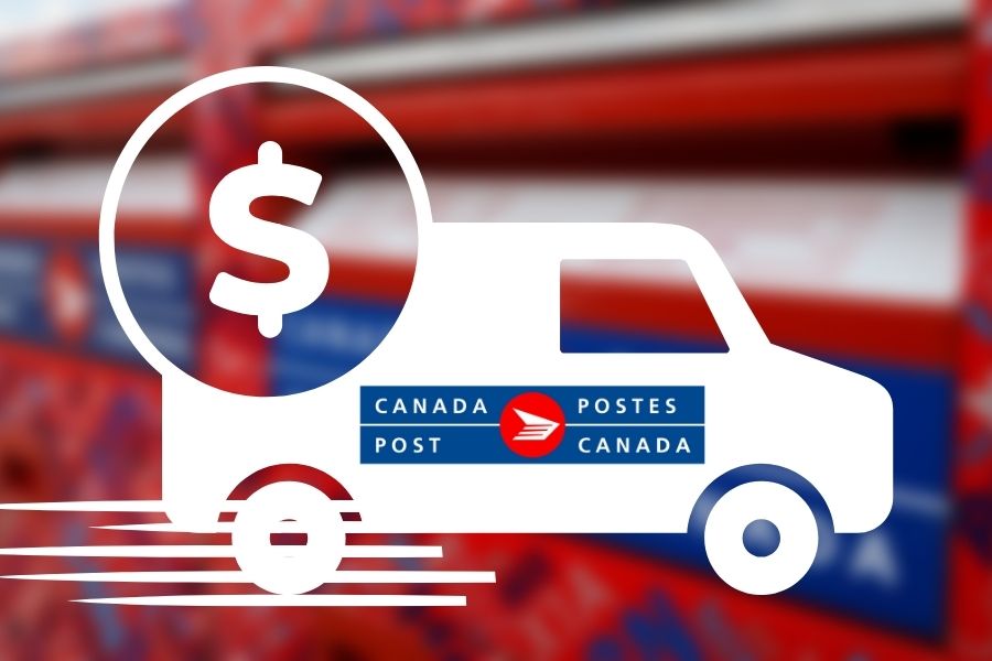 Concept of Canada Postal Rates