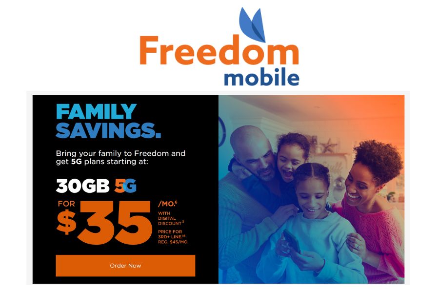 Freedom Mobile Family Plans